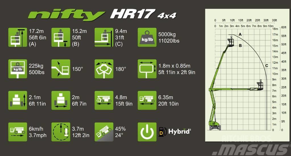 Niftylift HR 17 Hybrid 4x4 Bomliftar