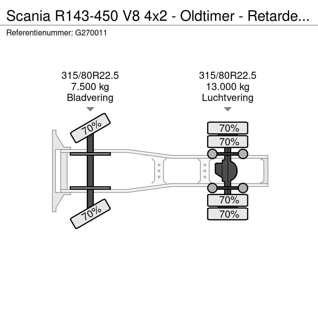 Scania R143-450 V8 4x2 - Oldtimer - Retarder - PTO/Hydrau Dragbilar