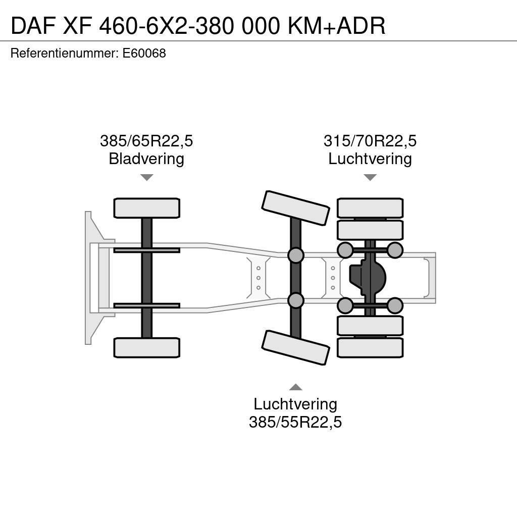 DAF XF 460-6X2-380 000 KM+ADR Dragbilar