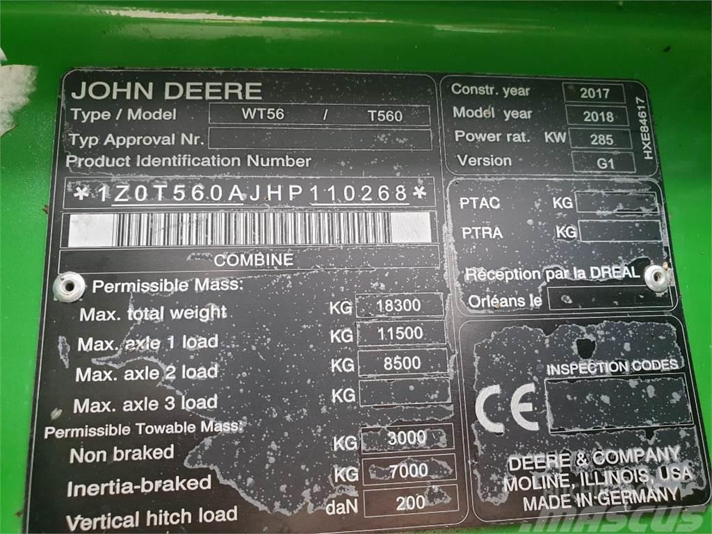 John Deere T560 Skördetröskor