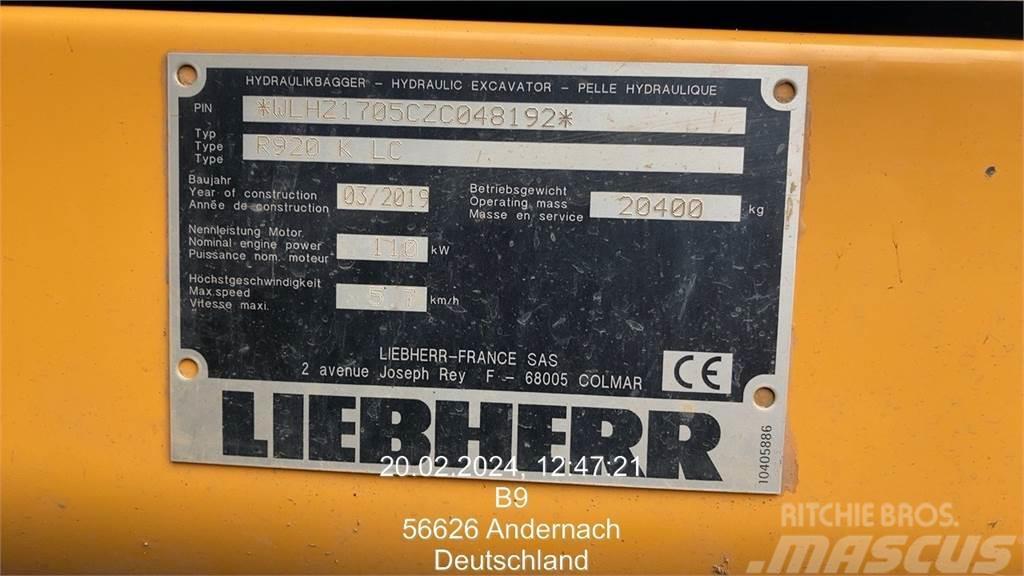 Liebherr R920 Compact Bandgrävare