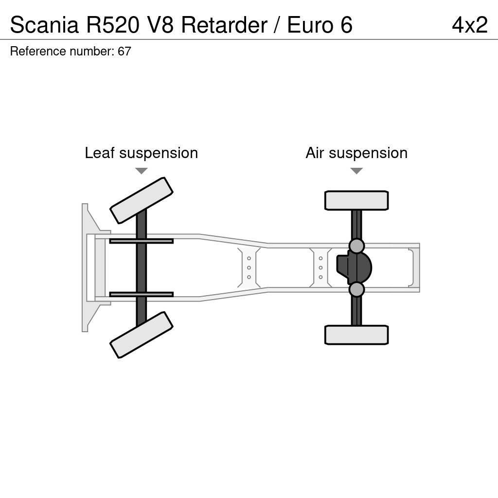 Scania R520 V8 Retarder / Euro 6 Dragbilar