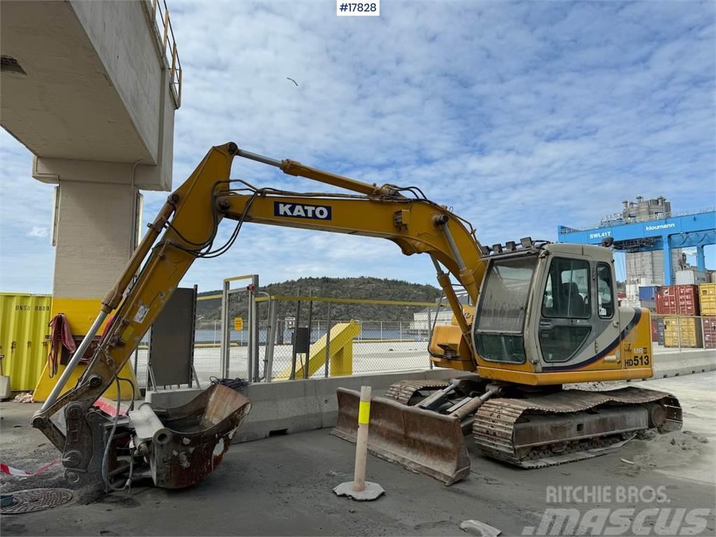 Kato HD513MR Tracked digger w/ sanding bucket Crawler excavators