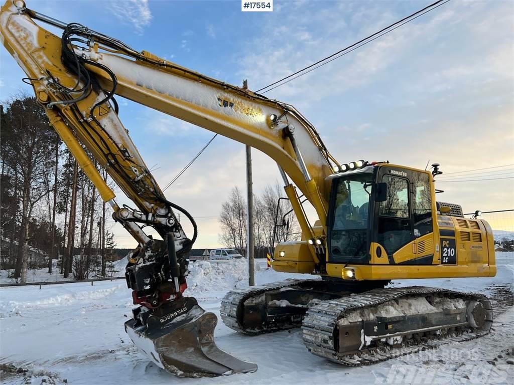 Komatsu PC210 crawler excavator WATCH VIDEO Bandgrävare