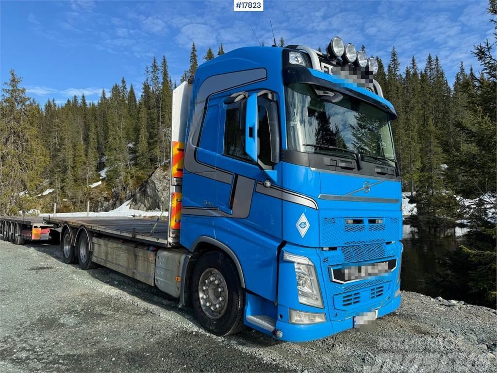 Volvo Fh 540 6x2 barrack truck w/ Trailer - bygg trailer Flakbilar