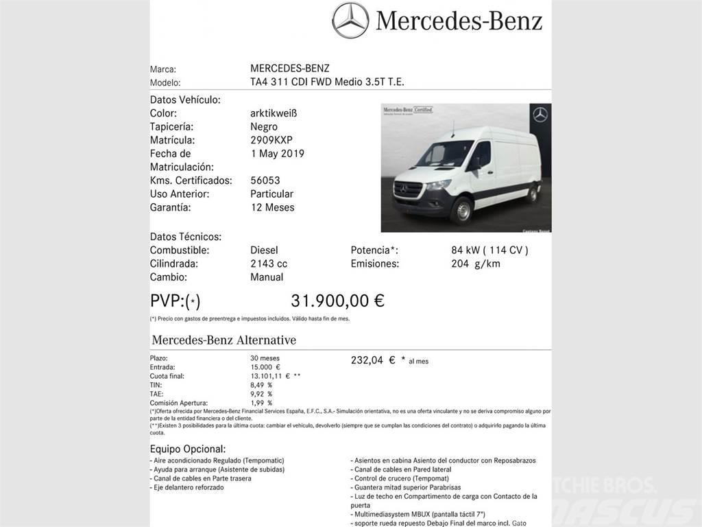 Mercedes-Benz Sprinter 311 CDI MEDIO 3.5T T. ALTO Lätta skåpbilar