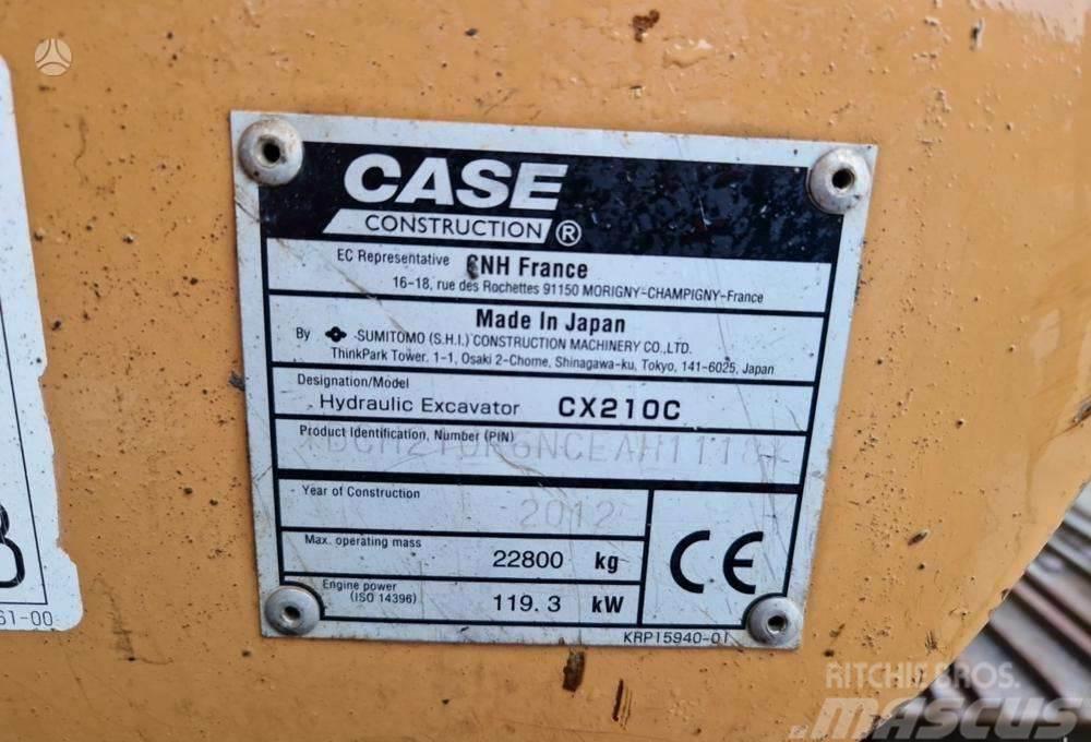 CASE CX210C garantija 300val jau LT Bandgrävare