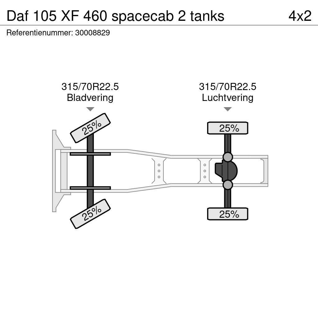 DAF 105 XF 460 spacecab 2 tanks Dragbilar