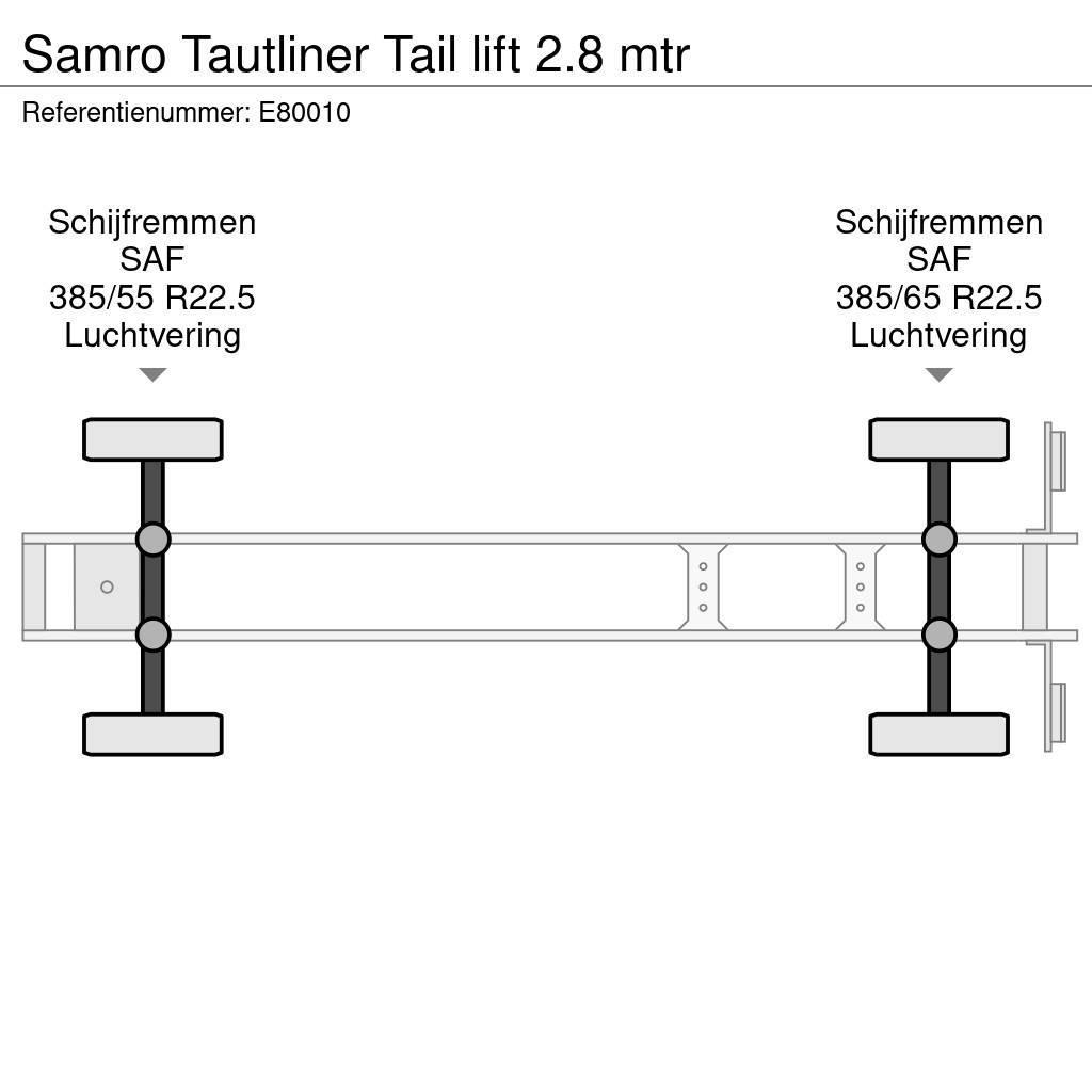 Samro Tautliner Tail lift 2.8 mtr Kapelltrailer