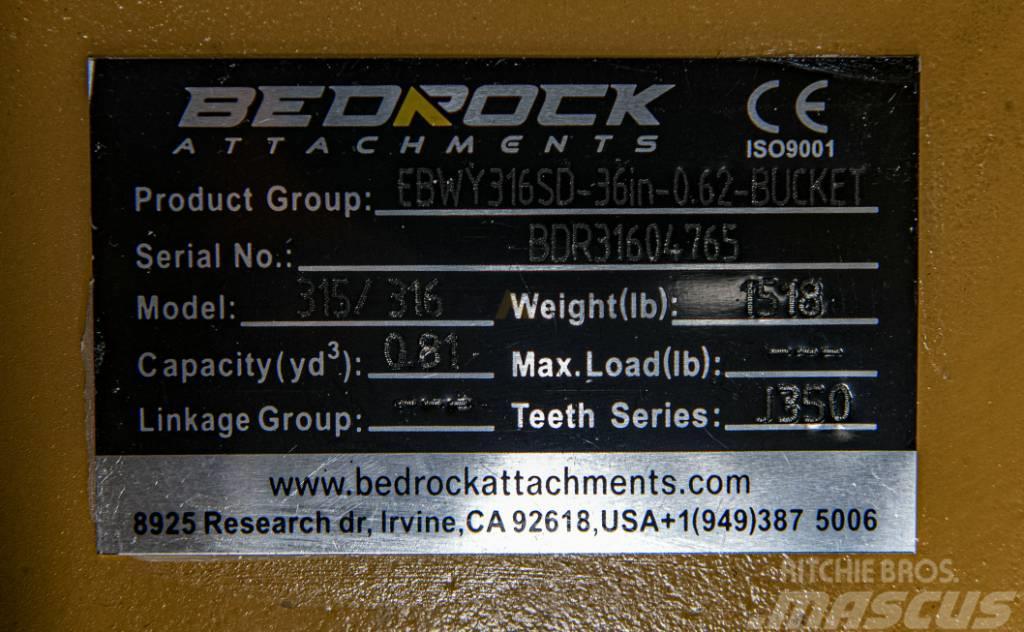 CAT 36" Severe Rock Bucket CAT 315D/F,316E/F,318D2/F Övriga