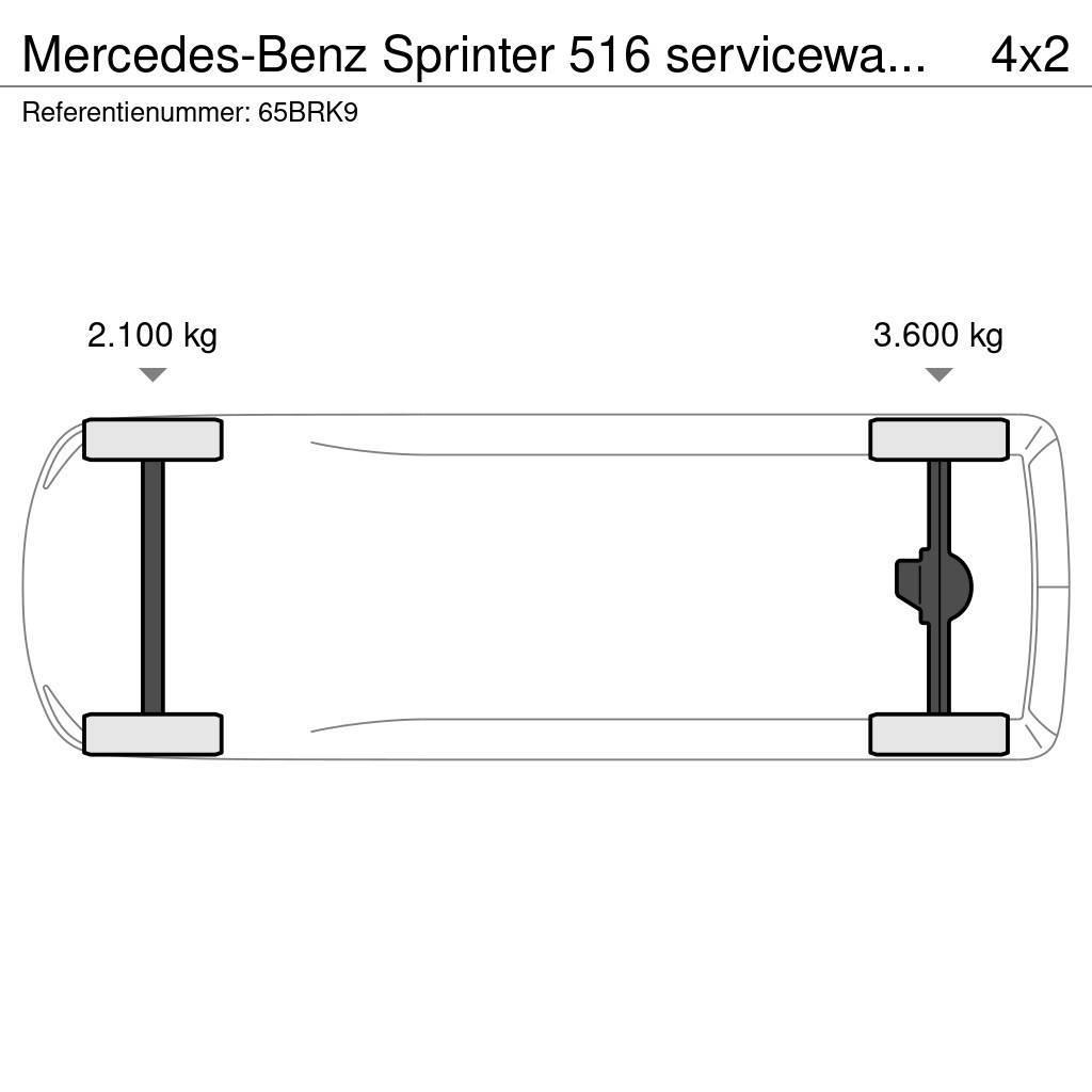 Mercedes-Benz Sprinter 516 servicewagen krachtstroom kraan Övriga bilar