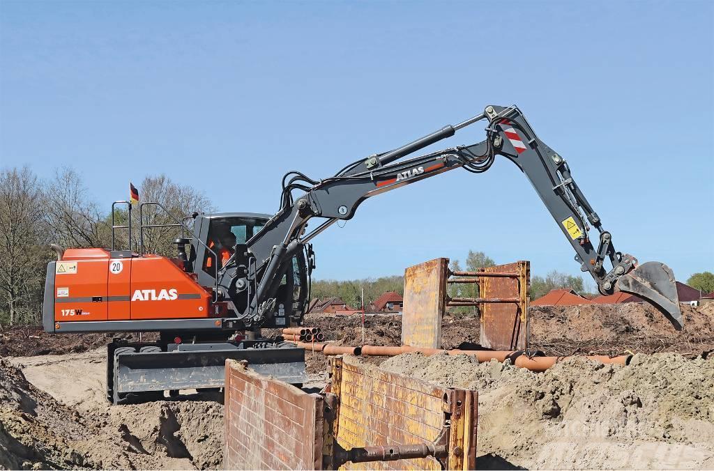 Atlas 175 W Koparka kołowa wheeled excavator Hjulgrävare