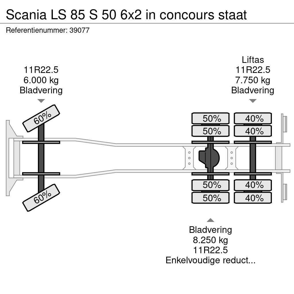 Scania LS 85 S 50 6x2 in concours staat Skåpbilar