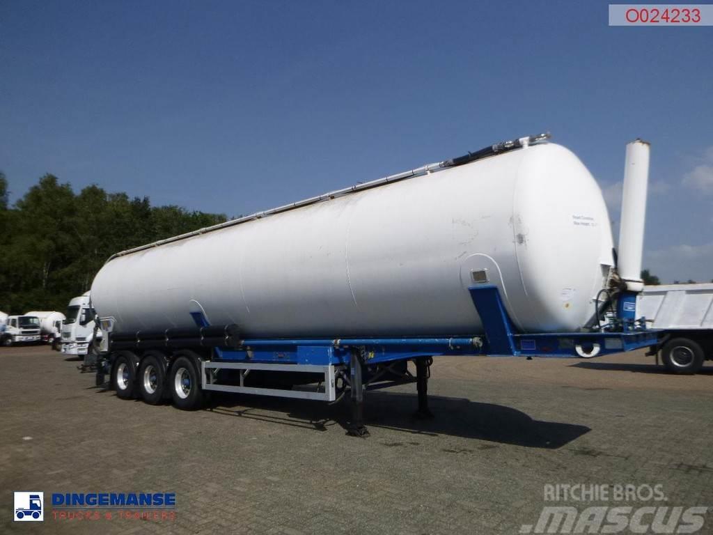 Feldbinder Powder tank alu 63 m3 / 1 comp (tipping) Tanktrailer