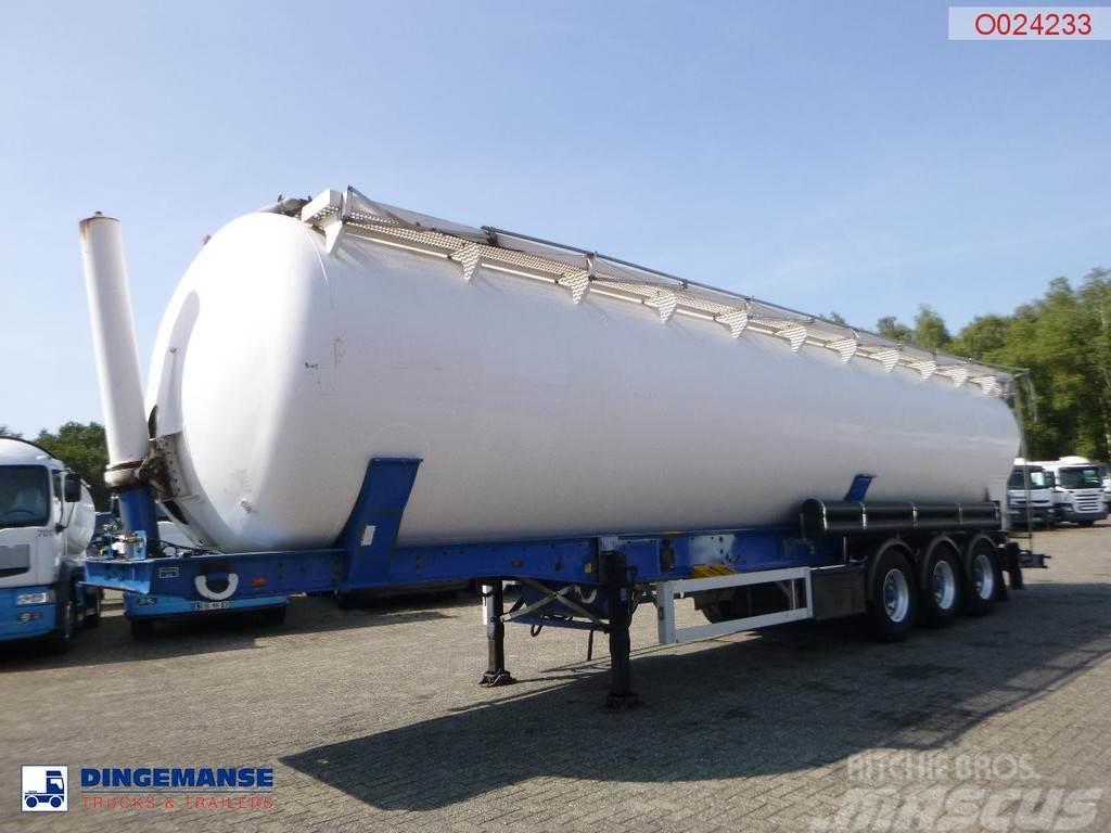 Feldbinder Powder tank alu 63 m3 / 1 comp (tipping) Tanktrailer
