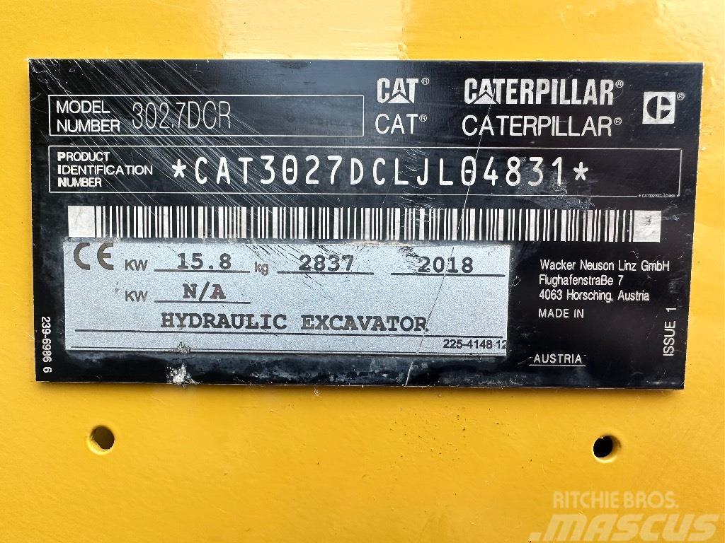 CAT 302.7D CR Minigrävare < 7t