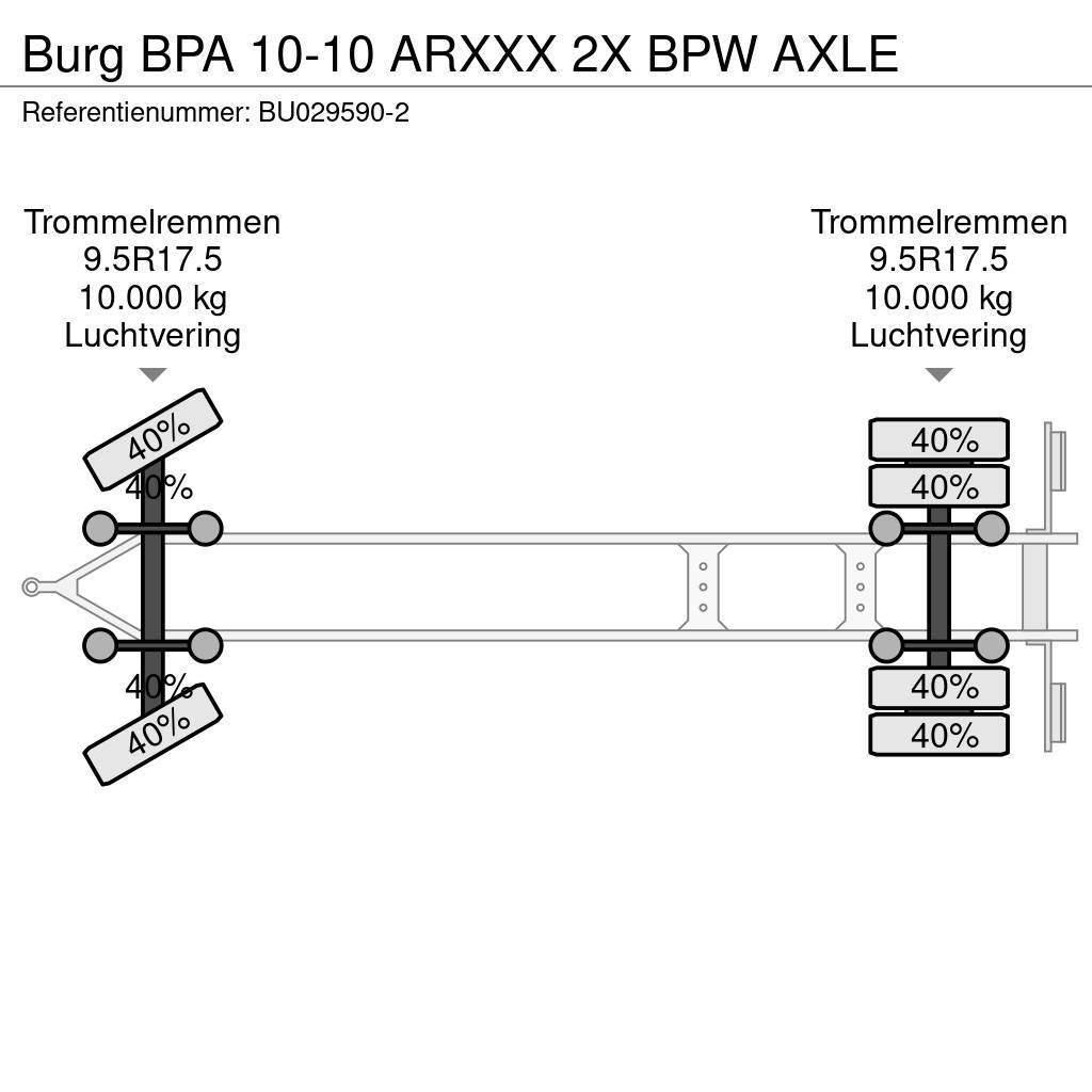 Burg BPA 10-10 ARXXX 2X BPW AXLE Lastväxlarsläp