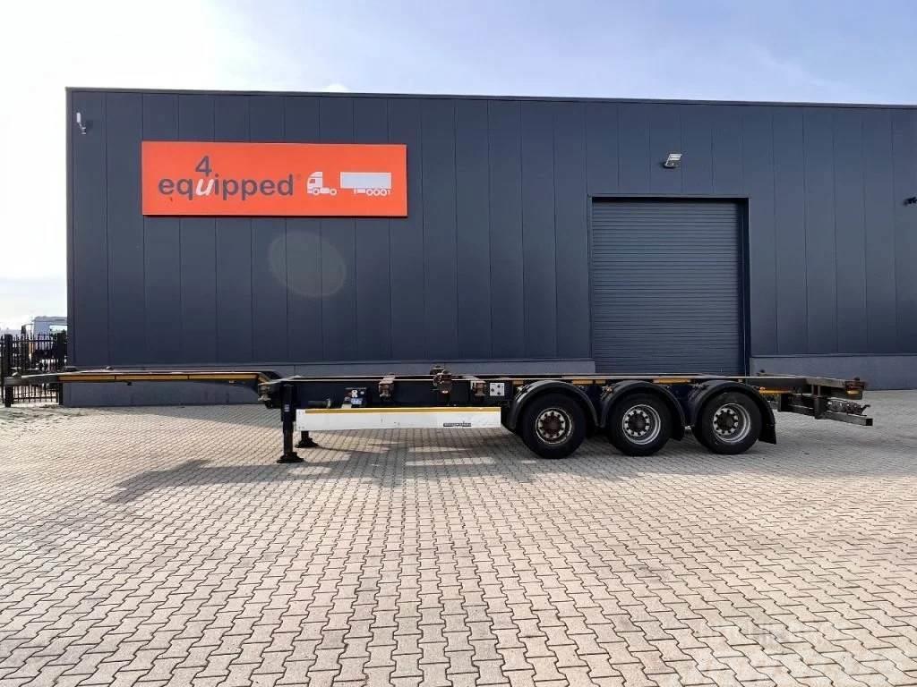 Kögel 40FT HC, liftaxle, BPW+drumbrakes, empty weight, 5 Containertrailer