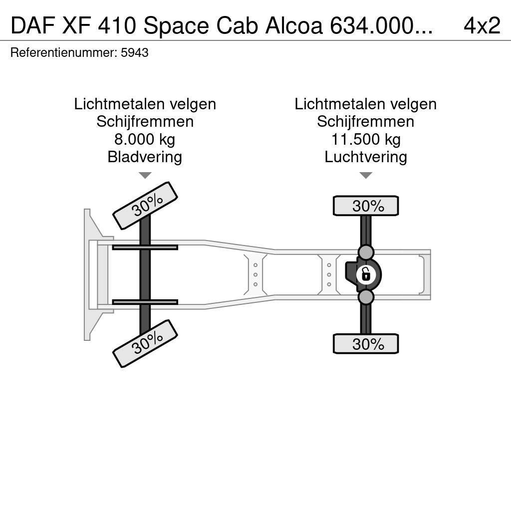 DAF XF 410 Space Cab Alcoa 634.000KM NEW ad-blue pump Dragbilar