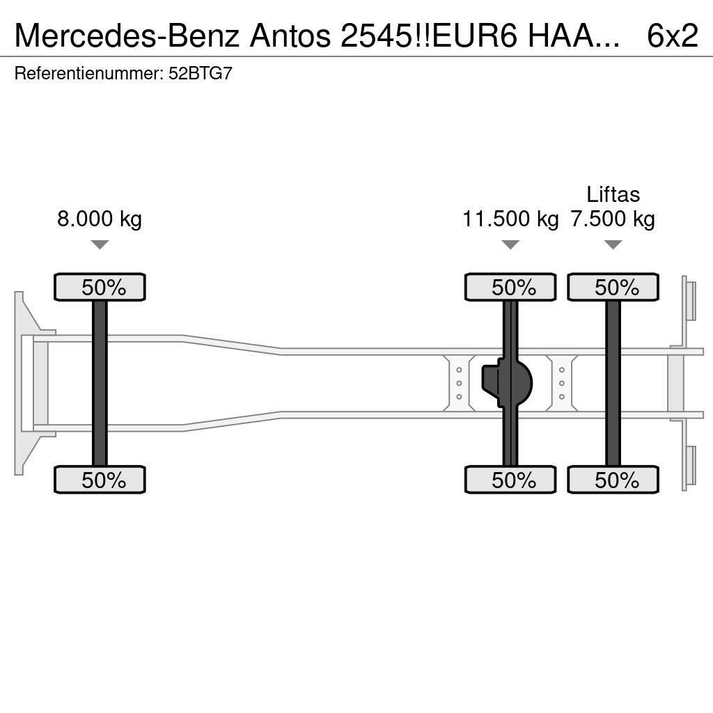 Mercedes-Benz Antos 2545!!EUR6 HAAK/ABROLLKIPPER!!KNICKARM!! Lastväxlare/Krokbilar