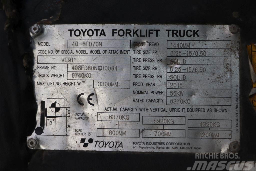 Toyota 40-8FD70N Dieselmotviktstruckar