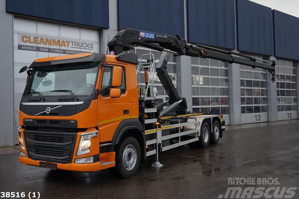 Volvo FM 410 HMF 21 ton/meter laadkraan Lastväxlare/Krokbilar