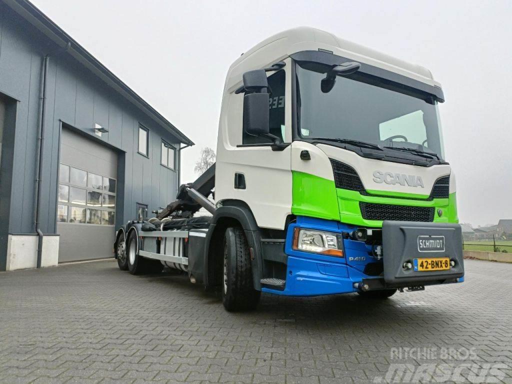 Scania P410 2019 - 6X2 LIFTAS GESTUURD - VDL 21T - VOLLED Lastväxlare/Krokbilar
