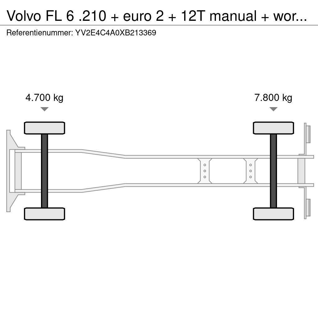 Volvo FL 6 .210 + euro 2 + 12T manual + workshop interie Skåpbilar