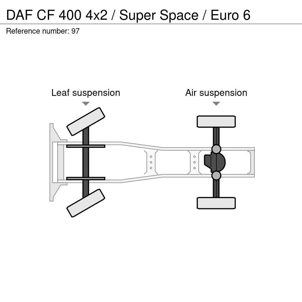 DAF CF 400 4x2 / Super Space / Euro 6 Dragbilar