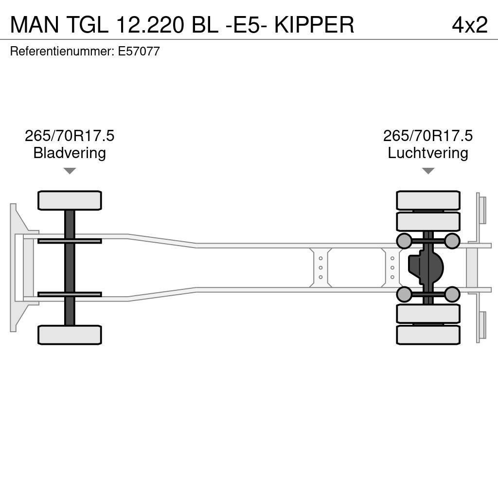 MAN TGL 12.220 BL -E5- KIPPER Tippbilar