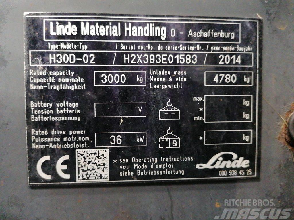 Linde H30D-02 Dieselmotviktstruckar