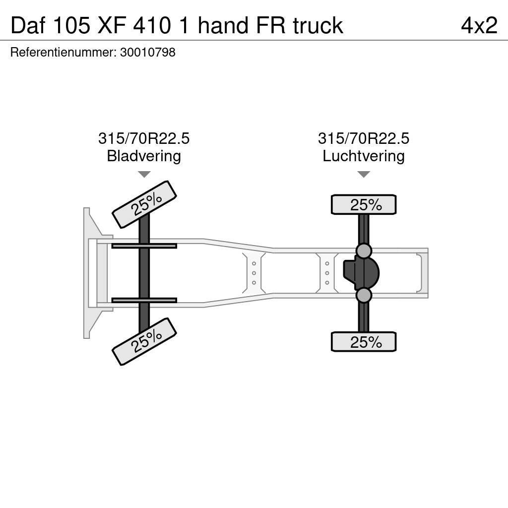 DAF 105 XF 410 1 hand FR truck Dragbilar