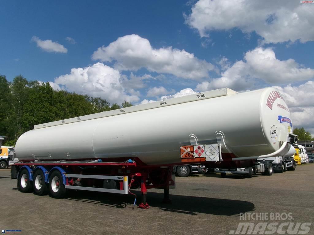 LAG Fuel tank alu 44.4 m3 / 6 comp + pump Tanktrailer