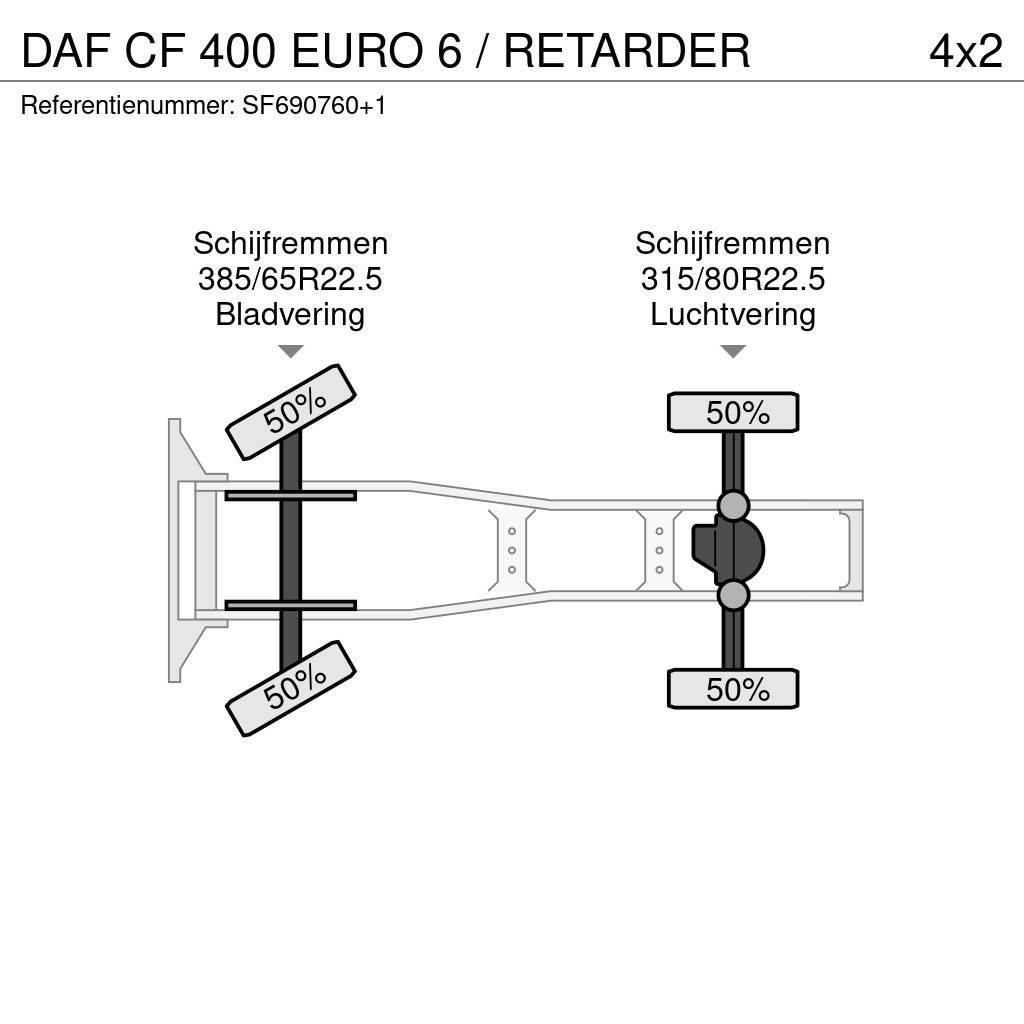DAF CF 400 EURO 6 / RETARDER Dragbilar