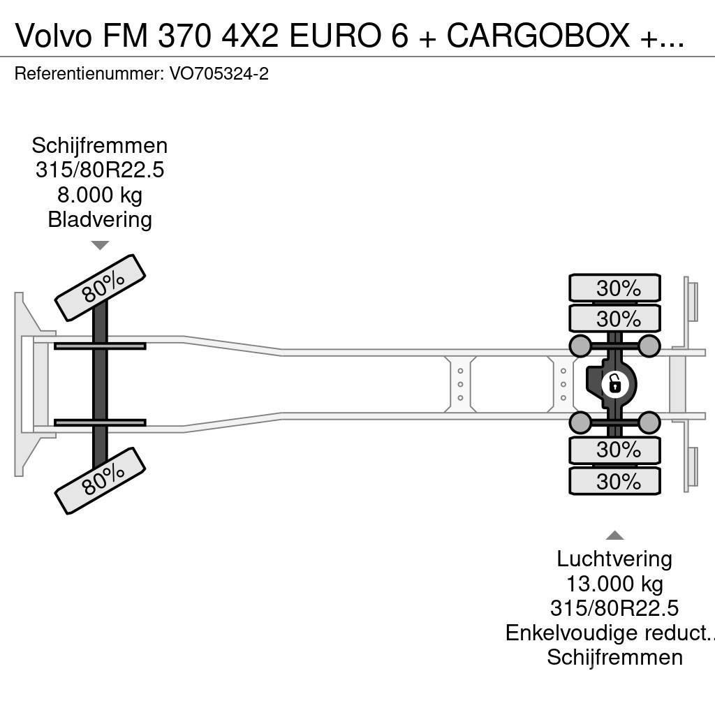 Volvo FM 370 4X2 EURO 6 + CARGOBOX + CARGOLIFT ZEPRO Skåpbilar