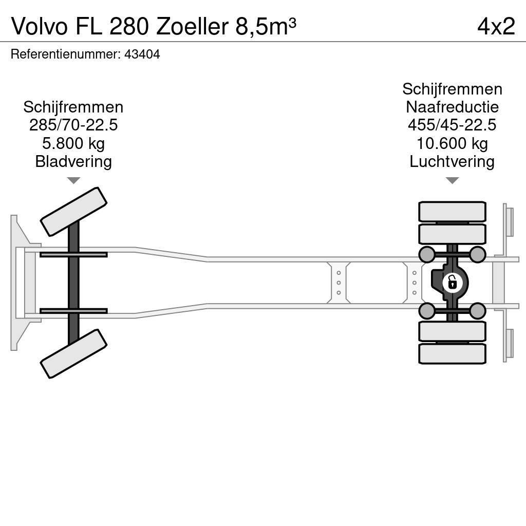 Volvo FL 280 Zoeller 8,5m³ Sopbilar