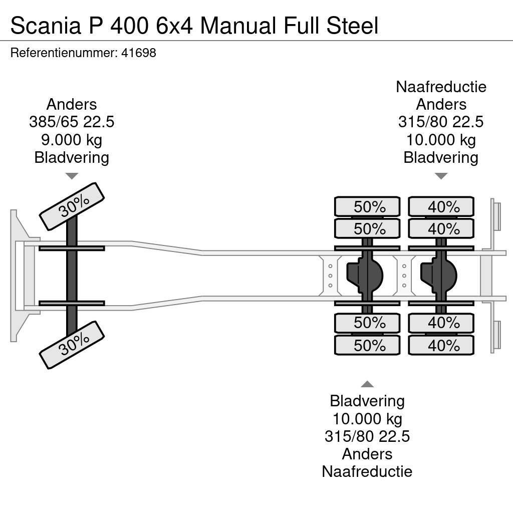 Scania P 400 6x4 Manual Full Steel Lastväxlare/Krokbilar