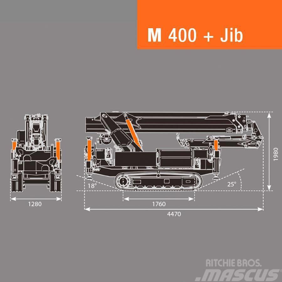 BG Lift M400 Minikraan / Mini-rupskraan / Glaskraan Minikranar