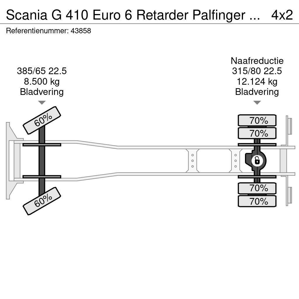 Scania G 410 Euro 6 Retarder Palfinger 15 Ton haakarmsyst Lastväxlare/Krokbilar