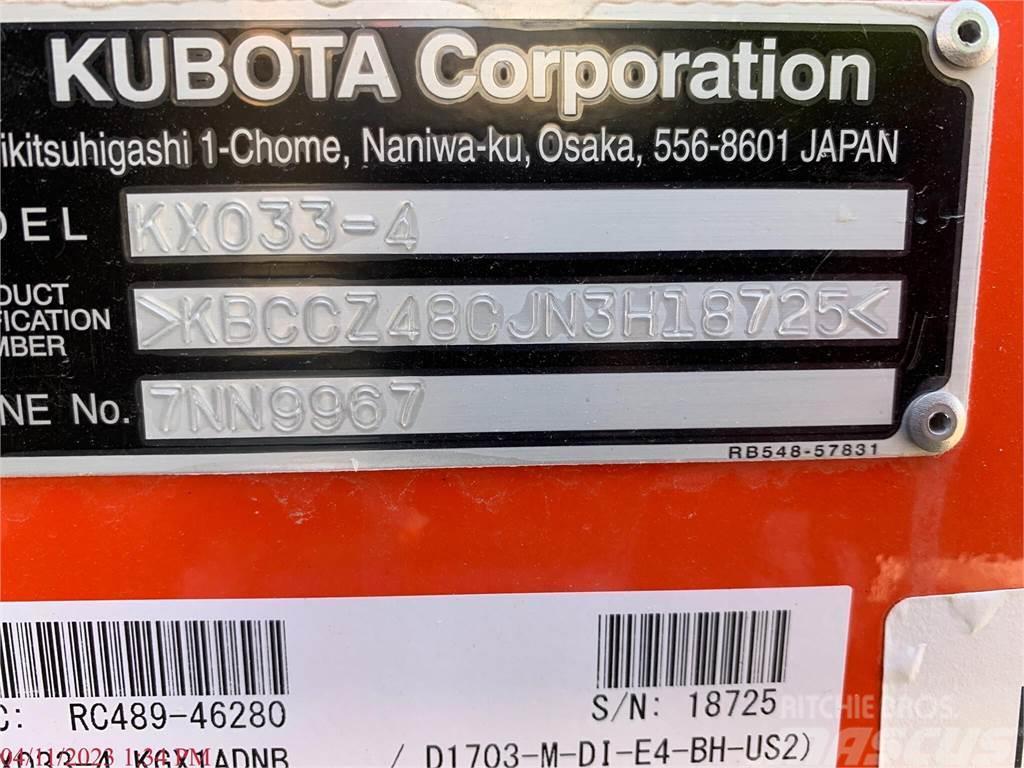Kubota KX033-4 Minigrävare < 7t