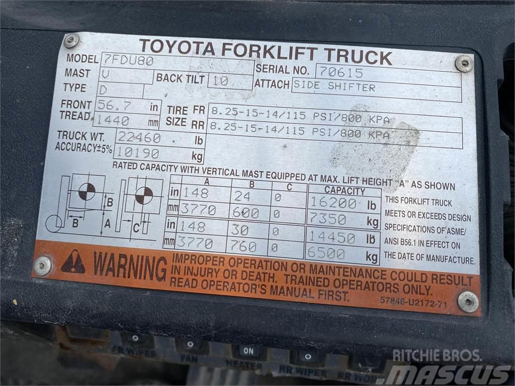 Toyota 7FDU80 Övriga motviktstruckar