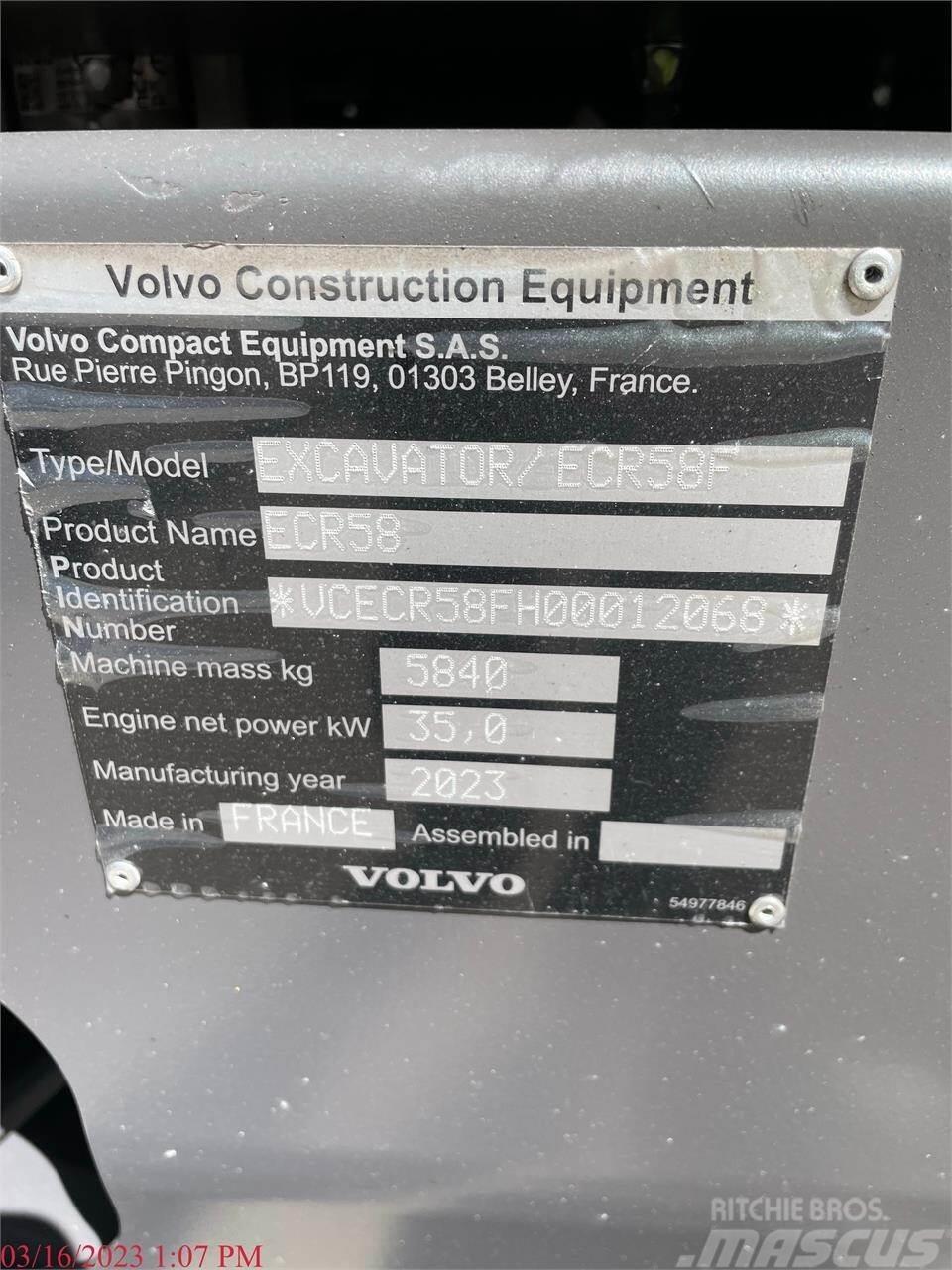 Volvo ECR58F Bandgrävare