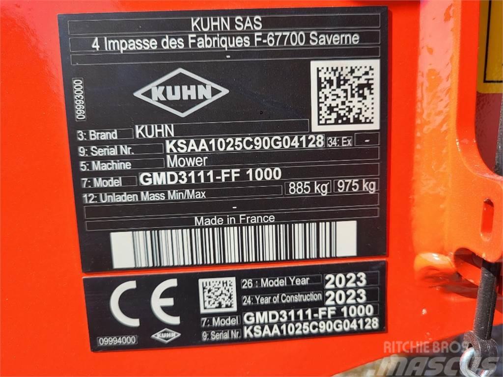 Kuhn GMD 3111 FF / 1000 Slåtterkrossar