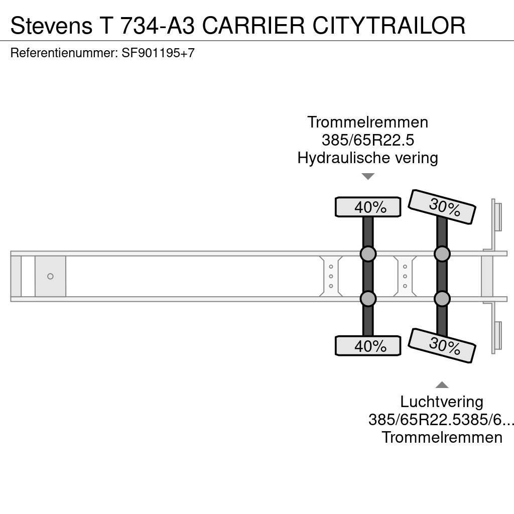 Stevens T 734-A3 CARRIER CITYTRAILOR Skåptrailer Kyl/Frys/Värme