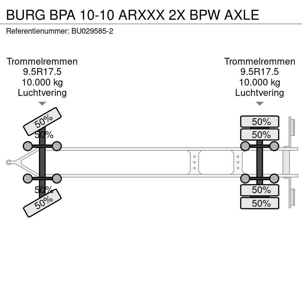 Burg BPA 10-10 ARXXX 2X BPW AXLE Lastväxlarsläp