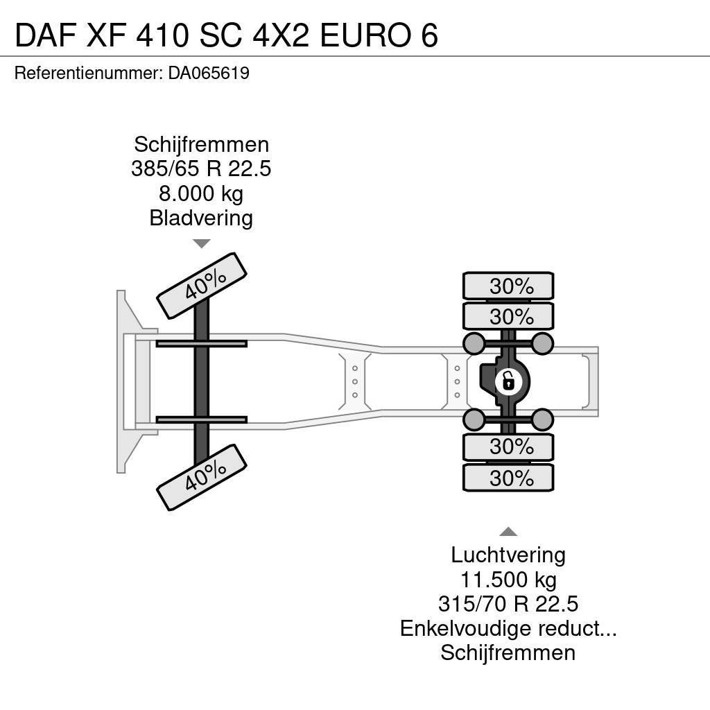 DAF XF 410 SC 4X2 EURO 6 Dragbilar