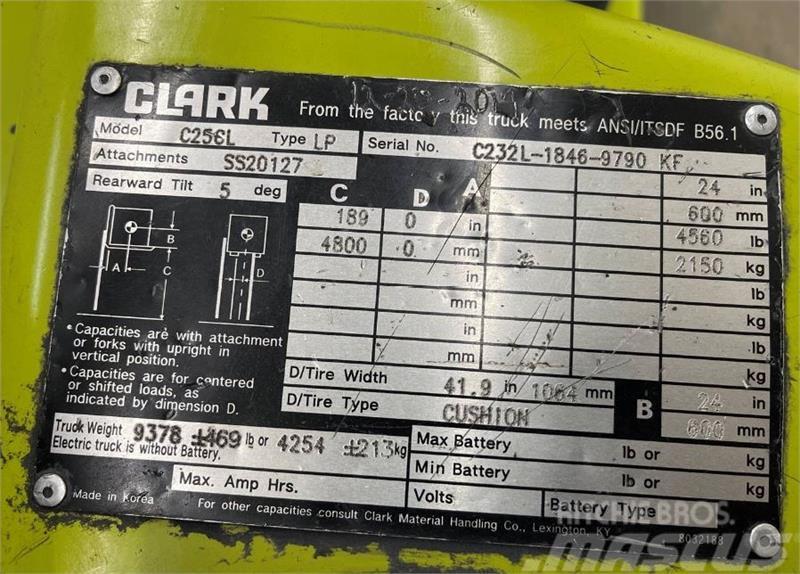 Clark C25CL Övriga motviktstruckar