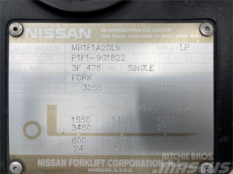 Nissan MP1F1A20LV Övriga motviktstruckar