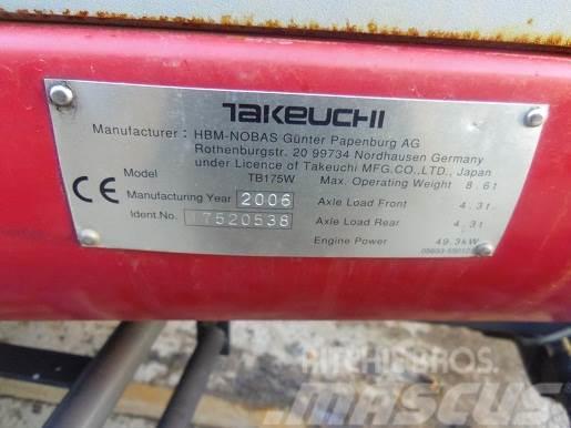 Takeuchi TB175W MINI EXCAVATOR. THIS MACHINE IS FIRE DAMA Minigrävare < 7t