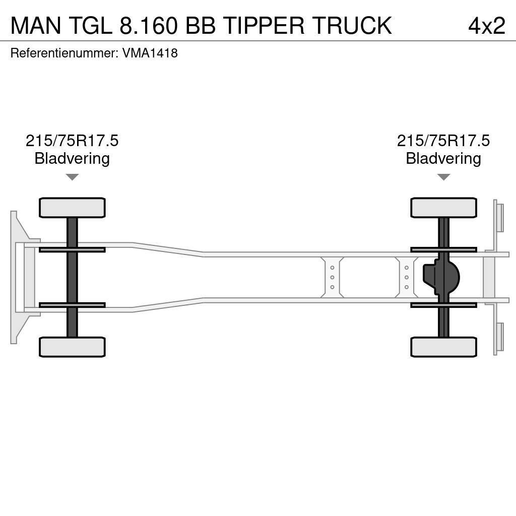 MAN TGL 8.160 BB TIPPER TRUCK Tippbilar